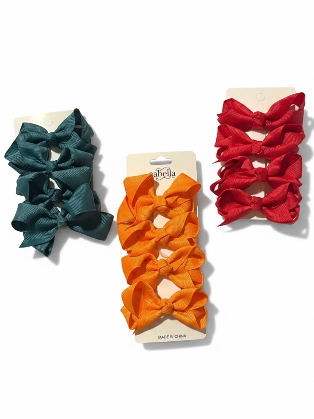NWT BUNDLE of 12 x 3” Holiday Piggie Hair Bows Halloween, Thanksgiving,Christmas